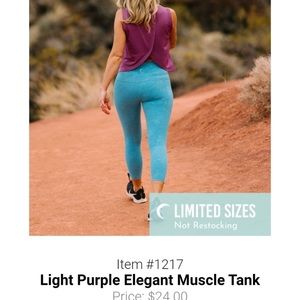 Light Purple Elegant Muscle Tank